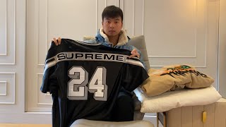 Supreme/Thrasher Week 6 FW24 Collection-Work Jacket, Rib Football Jersey \u0026 Faux Fur Shearling Jacket