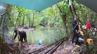 🏕️ EXPLORAMOS E ACAMPAMOS EM UM PEQUENO LUGAR NO CORAÇÃO DA SELVA AMAZÔNICA