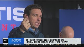GOP presidential candidates campaign in NH in final days before primary