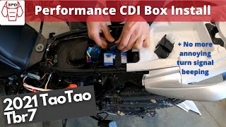 Performance CDI Box Install \u0026 Stop Signal Beeping - TaoTao TBR7