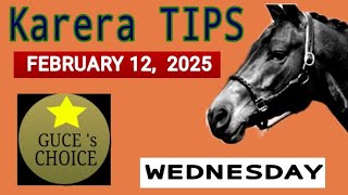 KARERA TIPS \u0026 ANALYSIS by @guceschoice FEBRUARY 12, 2025 , races at MMTCI starts 5 PM