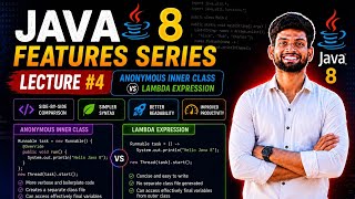 Anonymous Class vs Lambda Expression in Java 8 | Complete Comparison with Examples