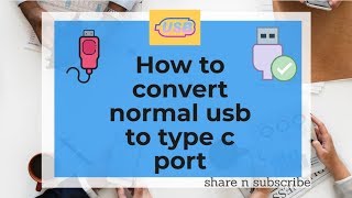 convert micro usb port to type c port converter| how to convert | usb type c #withme