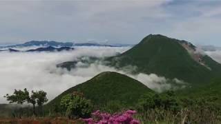 鶴見岳と由布岳2018 雲海を抜けて