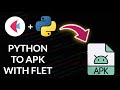 Python Code to Android APK with Flet | Test APK in Virtual Emulator