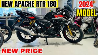 Ye Hai 2024 TVS Apache RTR 180 2v New Model Review😍On Road Price | Features👑King In 180cc Segment?🔥🔥