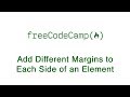 Basic CSS - Add Different Margins to Each Side of an Element - freeCodeCamp