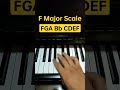 f major scale piano tutorial