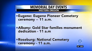 Several events honor veterans for Memorial Day