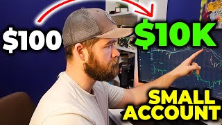 Swing Trading $100 | Small Account Challenge Turning $100 into $10,000