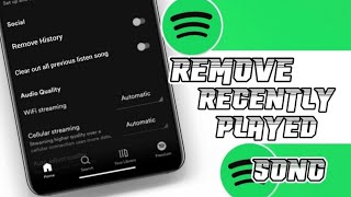How To Delete/Remove Recently Played On Spotify | Clear Spotify Recent History