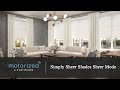 3 Day Blinds Motorization - Simply Sheer Shades Sheer Mode