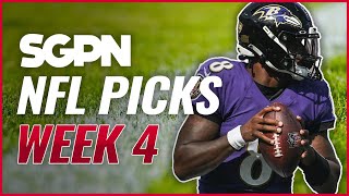 NFL Picks Week 4 - NFL Predictions 10/2/22 - Sports Gambling Podcast - NFL Predictions Week 4