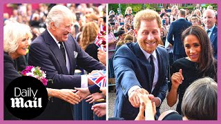 Celebrating Queen Elizabeth II: King Charles III, Harry and Meghan Markle, Prince William and Kate