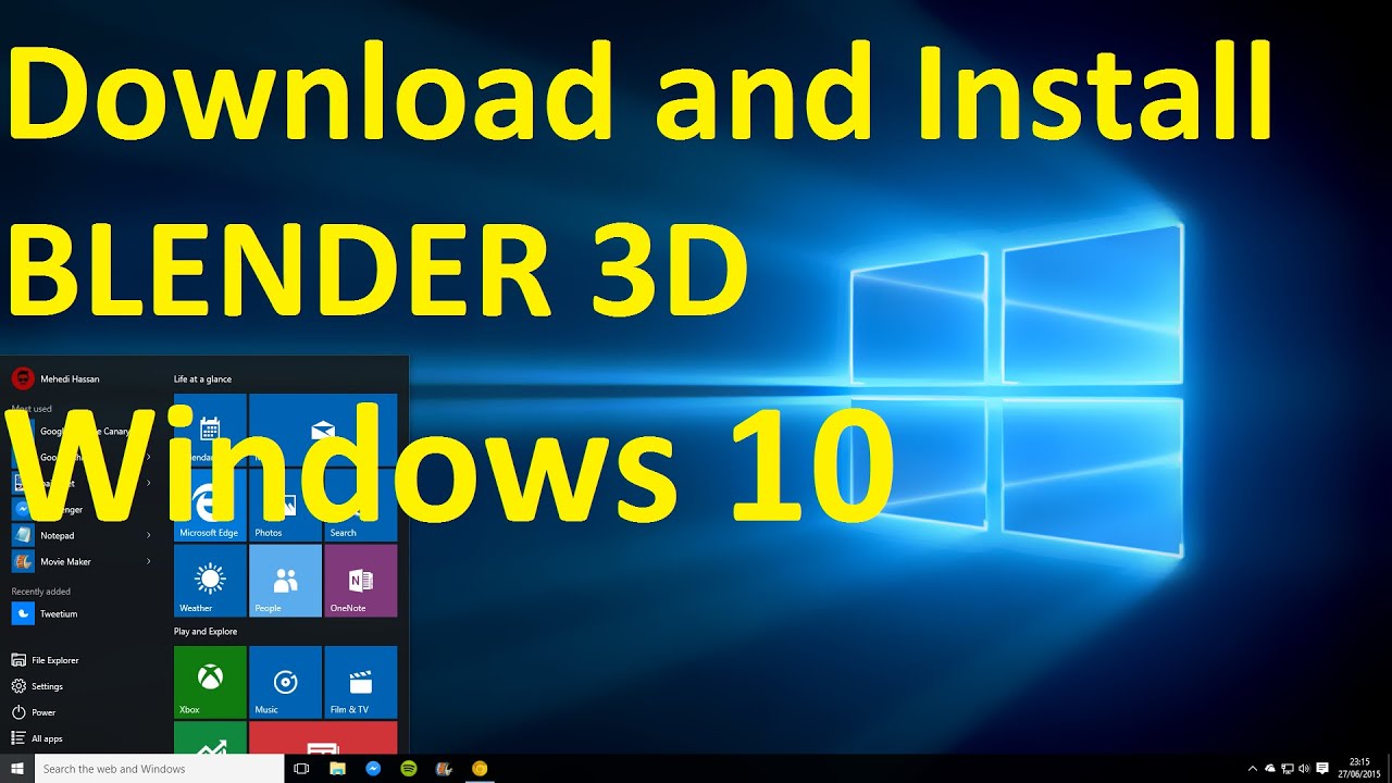 How To Download And Install BLENDER 3D On Windows 10 - YouTube