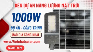 Đèn năng lượng mặt trời - Báo giá công khai đèn bàn chải 1200w chuyên lắp đặt cho công trình, dự án