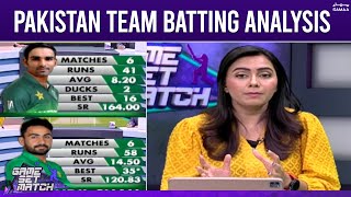 Pakistan Team Batting Analysis | Game Set Match | Asia Cup | SAMAA TV