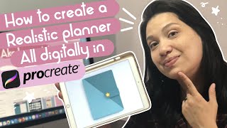 HOW TO CREATE A REALISTIC PLANNER DIGITALLY IN PROCREATE | PART 1 + SURPRISE GIVEAWAY