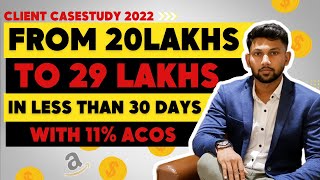 Amazon brand Increases sales from 20 Lakhs to 29 Lakhs in less than 30 days ( Client case study )