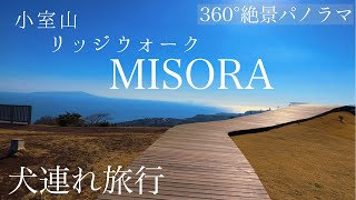 【犬連れ旅行 小室山】小室山リッジウォークMISORAでパノラマ絶景ビューを満喫