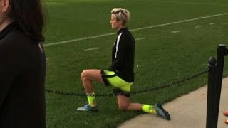 Soccer star kneels during anthem in solidarity with Colin Kaepernick