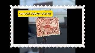 sold!cute canada beaver 1859 stamp