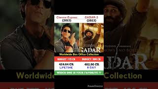 Chennai Express Vs Gadar 2 Movie Comparison || Box OfficeCecollection #shorts #jailer #gader2 #gader