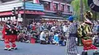 Oiran courtesan walking, Asakusa