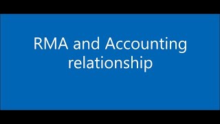 RMA and Accounting relationship | Swift payments