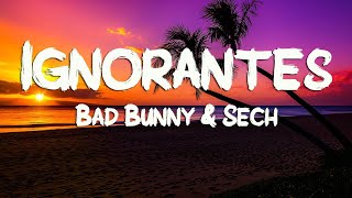 Bad Bunny & Sech - Ignorantes (Letra/Lyrics)
