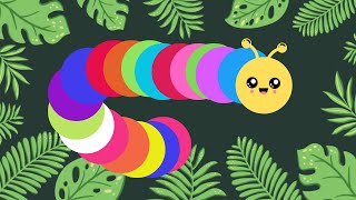 Baby Bear | Colorful Caterpillar | Happy Music Sensory Video for Babies