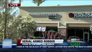 Police search for serial armed robber