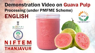 Demonstration Video on Guava Pulp Processing (under PMFME Scheme) - ENGLISH