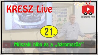 KRESZ tanfolyam Live - 21. - Műszaki hiba és a "háromszög"