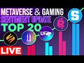 Top 20 Metaverse & NFT Gaming Tokens | Sentiment Ranking Update