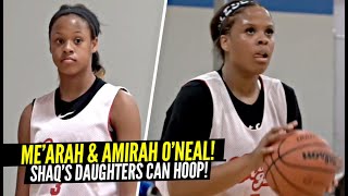Shaq's Daughters Me’arah & Amirah O’Neal Are The Best Hooping SISTER DUO In America! Scary Combo!!