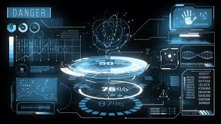 Elaborate HUD Dashboard Loading Data Stock Motion Graphics