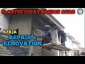 Cara plaster dinding cepat bagian atas // how to plaster walls // noor hd