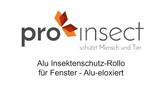 pro insect - Alu Insektenschutz-Rollo für Fenster, Alu-eloxiert