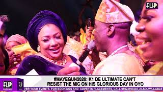 #MAYEGUN2020: K1 DE ULTIMATE CAN'T HOLD HIS JOY, SINGS AT INTERVALS FOR HIS WIFE, ALAAFIN WIVES