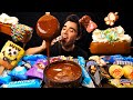 ASMR MILKA, OREO, SNICKERS ICE CREAM MUKBANG | NUTELLA HOT CHOCOLATE | McBang ASMR Eating