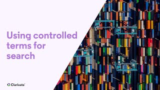Using controlled terms for search