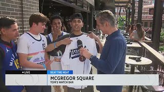 Nuggets fans rally behind their team before Game One of the NBA Finals