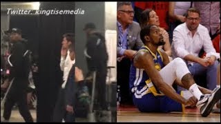 Kevin Durant LEAVES Raptors Arena After Tearing Achilles In Game 5: Reacts To Injury & Warriors Win