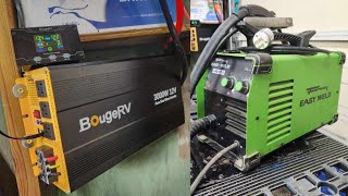 Solar Welding With BougeRV 3000W Pure Sine Wave Inverter FORNEY Easy Weld 140