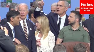 Zelensky, Biden, More Leaders Attend NATO-Ukraine Commission Meeting At Summit In Vilnius, Lithuania