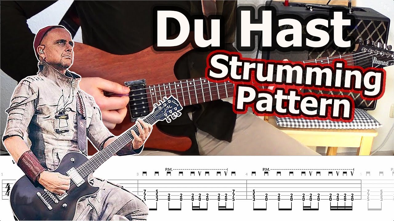 Rammstein - Du Hast Strumming Pattern | Guitar Tabs Tutorial - YouTube