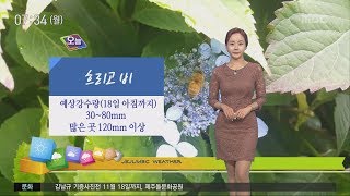 흐리고 비..천둥 번개를 동반한 강한 비 (권연우 캐스터)