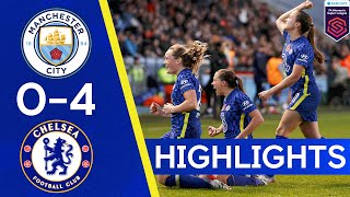 Manchester City 0-4 Chelsea | The Blues Record First WSL Away Win Over Man City! | WSL Highlights