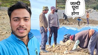 खूबसूरत पहाड़ों में नये घर का काम शुरू || Pahadi Lifestyle Vlog || Namaste Pahad || Ashutosh Negi